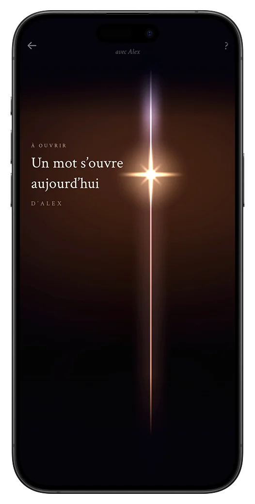 Un mot s'ouvre aujourd'hui